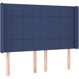 Uzglavlje s ušima plavo 147x16x118/128 cm od tkanine | Eponuda.com