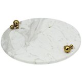 Schafer Schäfer mramorna pladanj Ø 30 cm bijela Yase | shoptok.hr