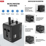 XO WL01 univerzalni adapter punjač UK, US, EU, AU crni | ePonuda.com