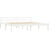 The Living Store Posteljni okvir bel iz trdne borovine 160x200 cm - Posteljni Okvir, (21529901) | Shoptok.si