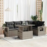  6-dijelni set vrtnih sofa od poliratana s jastucima u