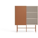 Teulat Ciglasta/bež visoka komoda s kliznim vratima 120x140 cm Nube – | shoptok.hr