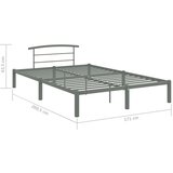 Za krevet sivi metalni 160 x 200 cm | shoptok.hr