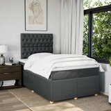  Krevet box spring s madracem tamnosivi 120 x 190 cm tkanina | shoptok.hr