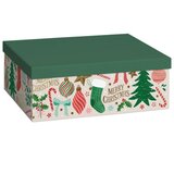  OKRASNA ŠKATLA IZ KARTONA X-MAS 24X33X12CM STEWO 5056 47 Cene