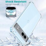 Techsuit Shockproof Clear Silicone prozirna maskica otporna na udarce za Google Pixel 9 Pro | shoptok.hr