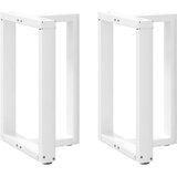  Noge za blagovaonski stol T-oblika 2 kom Bijele 50x35x(72-73) cm Čelik | shoptok.hr