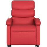  Električni masažni naslonjač na podizanje umjetna koža crveni | shoptok.hr