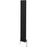 Monster ovalni radiator in ventili - 1800 mm x 240 mm - črn, (21569877) Cene