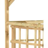  Vrtna pergola za 3 smetnjake impregnirana borovina, (20758586) | Shoptok.si