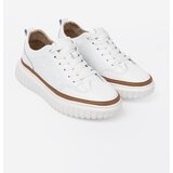 Sergio Leone White leather platform sneakers by | ePonuda.com