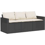 vidaXL 6-dijelni set vrtnih sofa s jastucima crni od poliratana | shoptok.hr