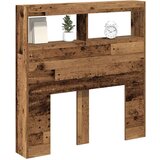 Ormarić za uzglavlje s LED svjetlima staro drvo 100x17x102 cm | shoptok.hr