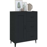  Komoda črna 69,5x34x90 cm konstruiran les, (20804706) | Shoptok.si