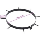  Stezaljka za aerator za travu s bodljama 5 pcs Crna Ø 300 mm | shoptok.hr