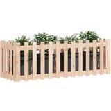 vidaXL Povišena vrtna gredica 150x30x30 cm od masivne borovine | shoptok.hr