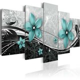  Slika - Turquoise flower of night 100x50 Cijene