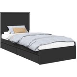  Krevet s od storage Crna 90 x 190 cm Konstruirano drvo | shoptok.hr
