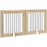  Vrata za pse s postoljem 2 pcs Hrast sonoma 80 x 80 cm | Eponuda.com