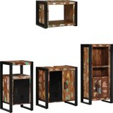 vidaXL Set namještaja za kupaonicu 4 pcs Čvrsto reciklirano drvo | shoptok.hr