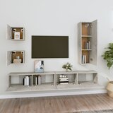  5-dijelni set TV ormarića siva betona konstruirano drvo | Eponuda.com
