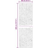  Tepih HUARTE Šumsko zelena 80 x 400 cm 100% poliester Ravna | Shoptok.si