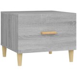 Maison Chic Klubska mizica - kavna mizica - Nizka mizica siva sonoma 50x50x40 cm konstruiran les, (21752822) Cene