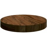  Gornji dio stola Tamno smeđa Ø 30 x 4 cm Čvrsto Hrastovo Drvo | shoptok.hr