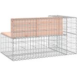  Vrtna klupa s gabionskim dizajnom 122x71x65,5 cm drvo duglazije | shoptok.hr
