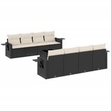  9-dijelni set vrtnih sofa s jastucima crni od poliratana Crna 85 x 62 x 69 cm | Shoptok.si