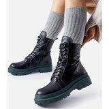 D/CEO Gemre Black boots on a light green sole Quennie | Shoptok.si
