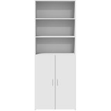  Visoka komoda bijela 70 x 42,5 x 185 cm od konstruiranog drva | shoptok.hr