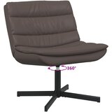  Stolica na kotačiće Smeđa 63 x 75 x 76 cm Sjajni PU | Eponuda.com