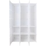 Kondela Modularna večnamenska omara, bela, ZALVO | Shoptok.si