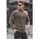 Madmext Sweater - Brown - Slim fit Cene'.'