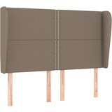  Vzglavje z ušesi taupe 147x23x118/128 cm blago, (20736522) | Shoptok.si