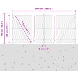 vidaXL heksagonalna ograda zelena 1x50 m čelik | shoptok.hr