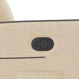 vidaXL Naslanjač iz krem blaga | Shoptok.si