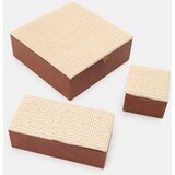 Sinsay Kutije za pohranu od imitacije kože s pletenim poklopcima 2 pack | shoptok.hr