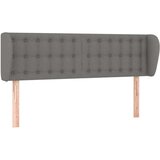  Vzglavje z ušesi temno sivo 147x23x78/88 cm blago, (20736604) | Shoptok.si