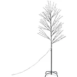 božično drevo črno 200 cm vklj. led IP44 - vixen