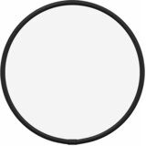  Zidno ogledalo crno Ø 20 cm okruglo | Shoptok.si