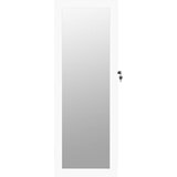  Zidni ormarić za nakit s ogledalom bijeli 37,5 x 10 x 106 cm | Eponuda.com