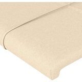  Uzglavlje krem 147 x 16 x 118/128 cm od tkanine | shoptok.hr