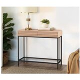 Støraa Stranska mizica z mizno ploščo v hrastovem dekorju 35x90 cm Celine – | Shoptok.si