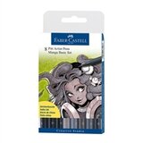 Faber-Castell Flomasteri Pitt Manga, B, 8 komada | shoptok.hr