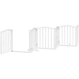  Vrata za pse s vratašcima 15 panela sklopiva 750 cm drvo topole Bijela 50 x 60 x 2 cm | shoptok.hr
