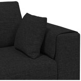 SOFA s jastukom Crna 250 x 77 x 76 cm tkanina | shoptok.hr