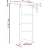  Notranja vrata ORKDAL Rjava 93 x 211 cm, (5000122402) | Shoptok.si