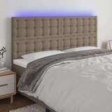  LED posteljno vzglavje taupe 160x5x118/128 cm blago, (20951870) Cene